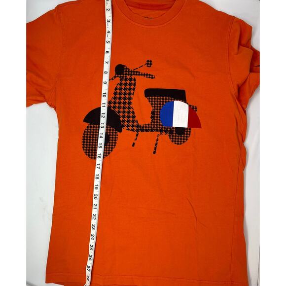 Woodburn Scooter with French Flag Men's Tshirt size M PreOwned in good condition - Picture 3 of 6